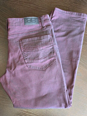Benjamin Black Slim Jeans in Purple Waist 36 x 30 Like New